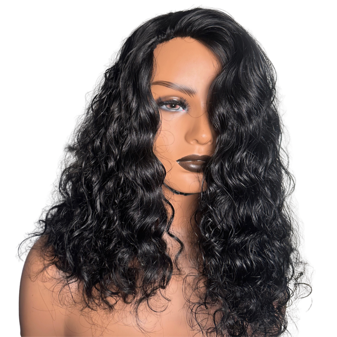 Raw Indian Curly Flip-Over Half Wig