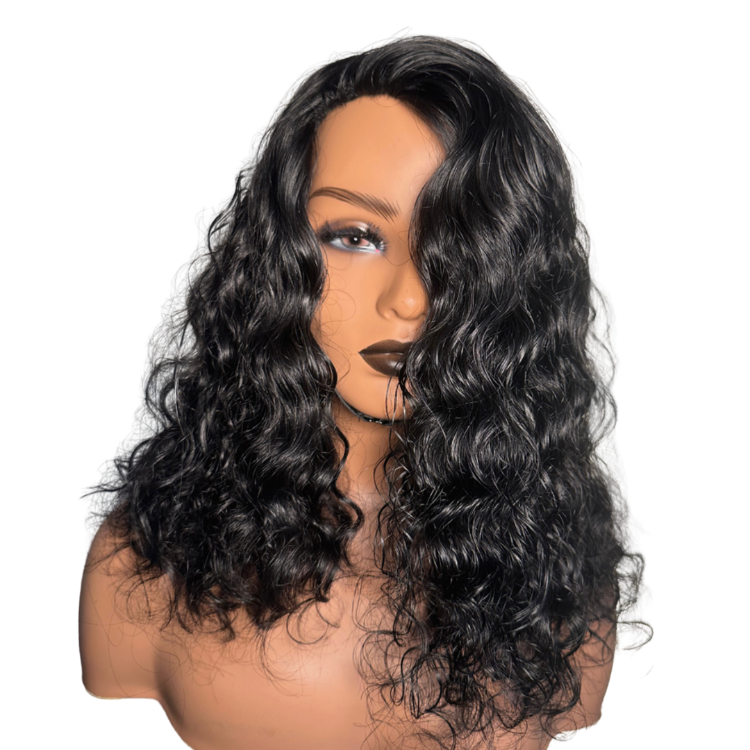 Raw Indian Curly Flip-Over Half Wig