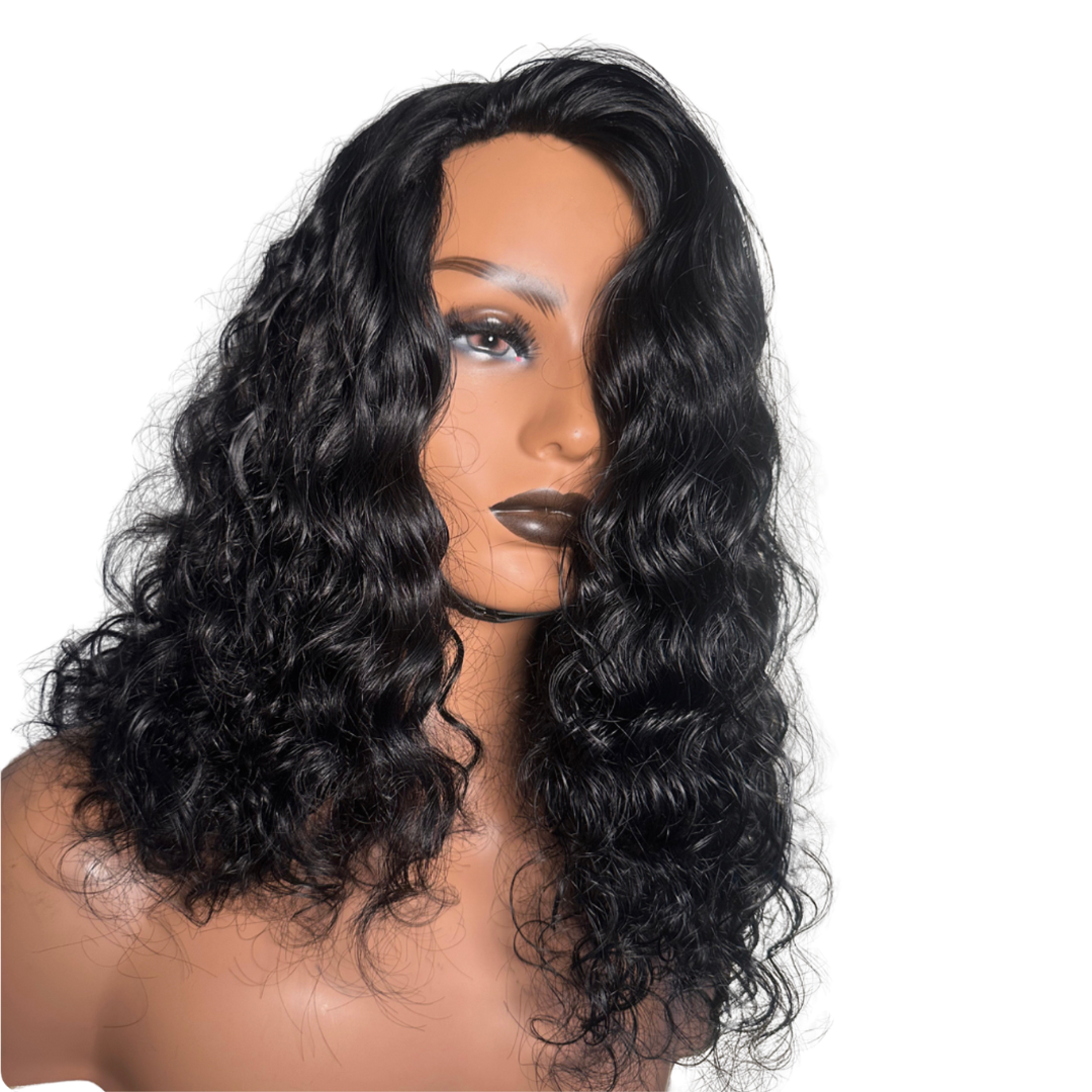 Raw Indian Curly Flip-Over Half Wig