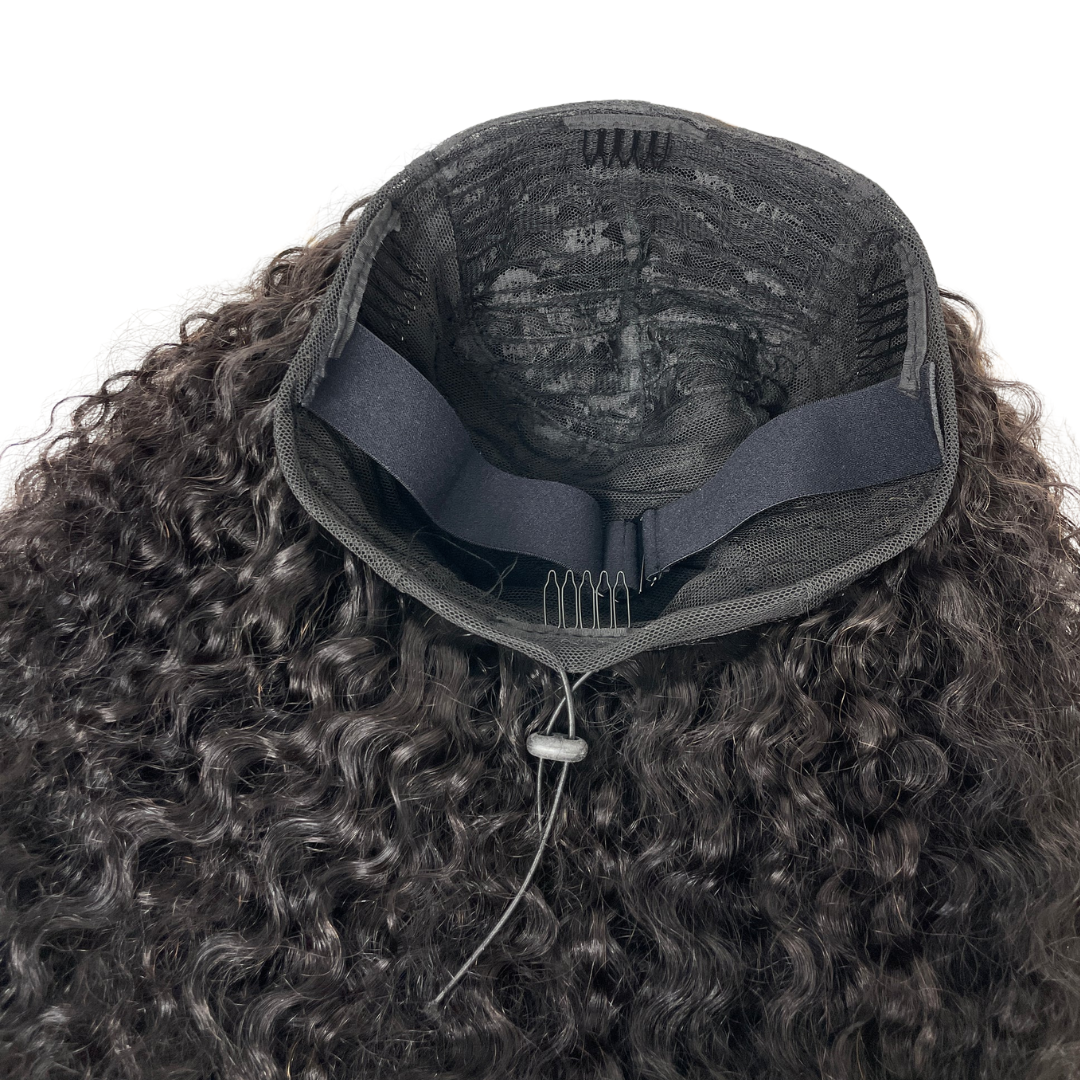 Raw Indian Curly Flip-Over Half Wig