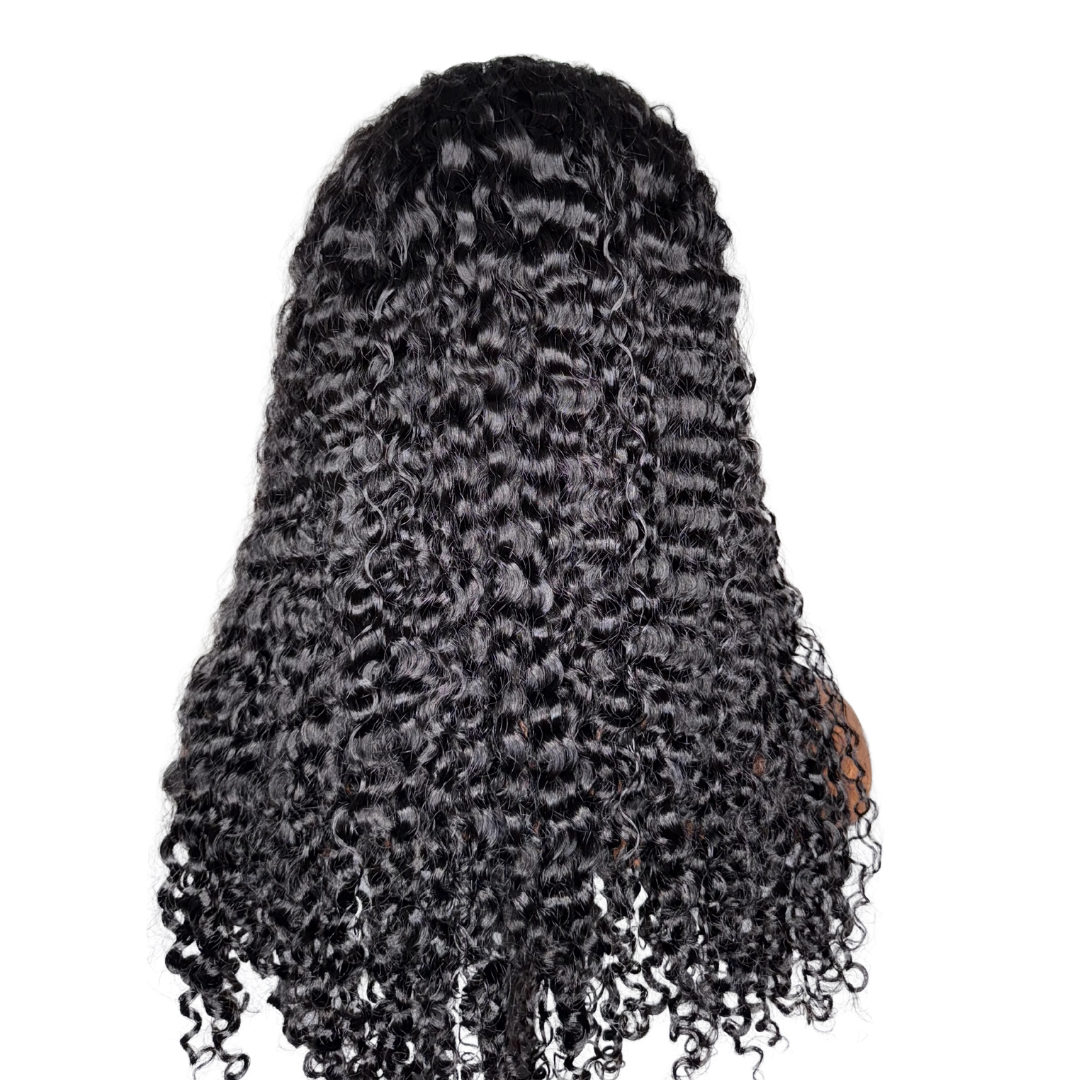 Raw Indian Curly Flip-Over Half Wig