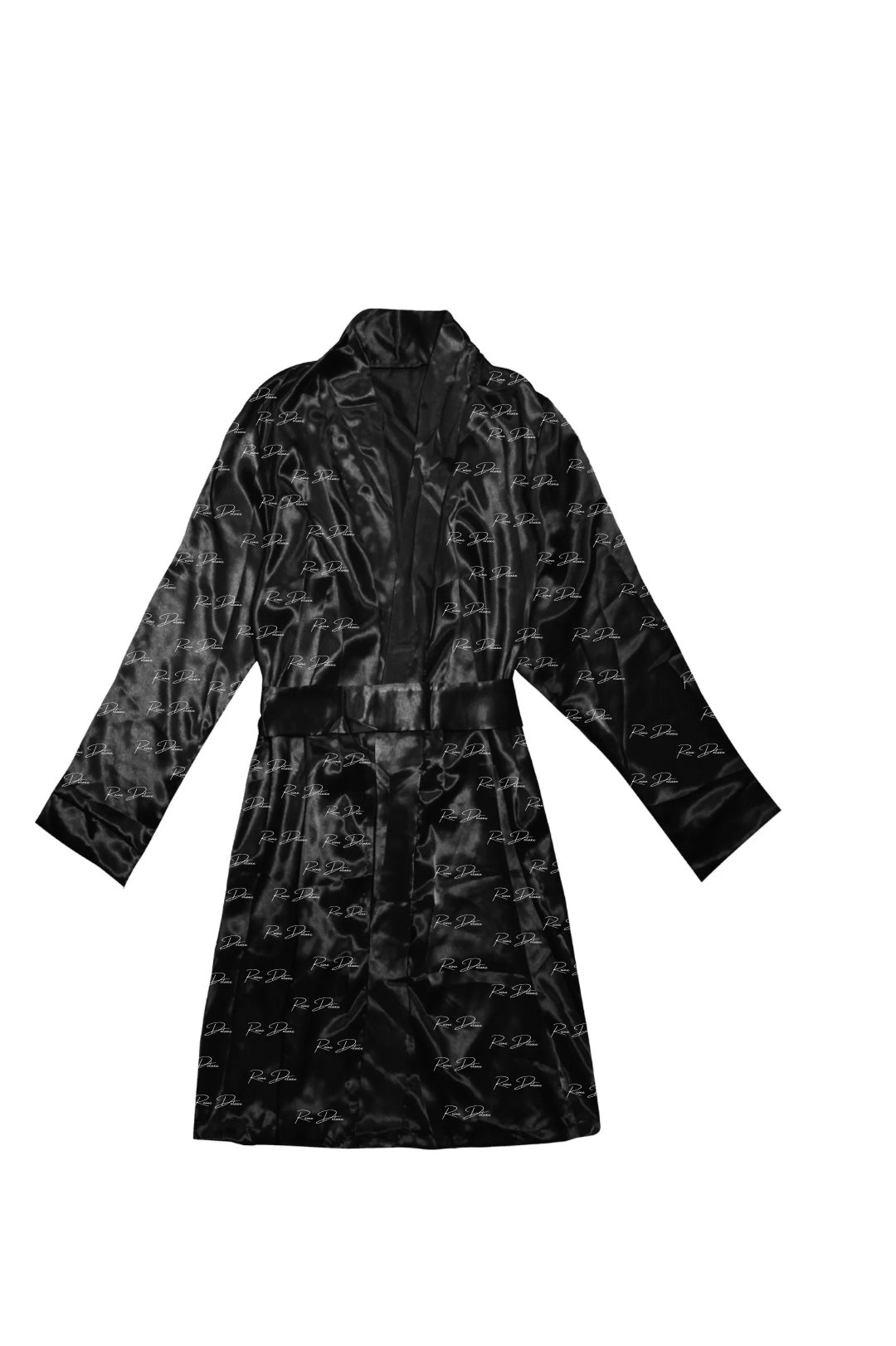 Black Satin Robe