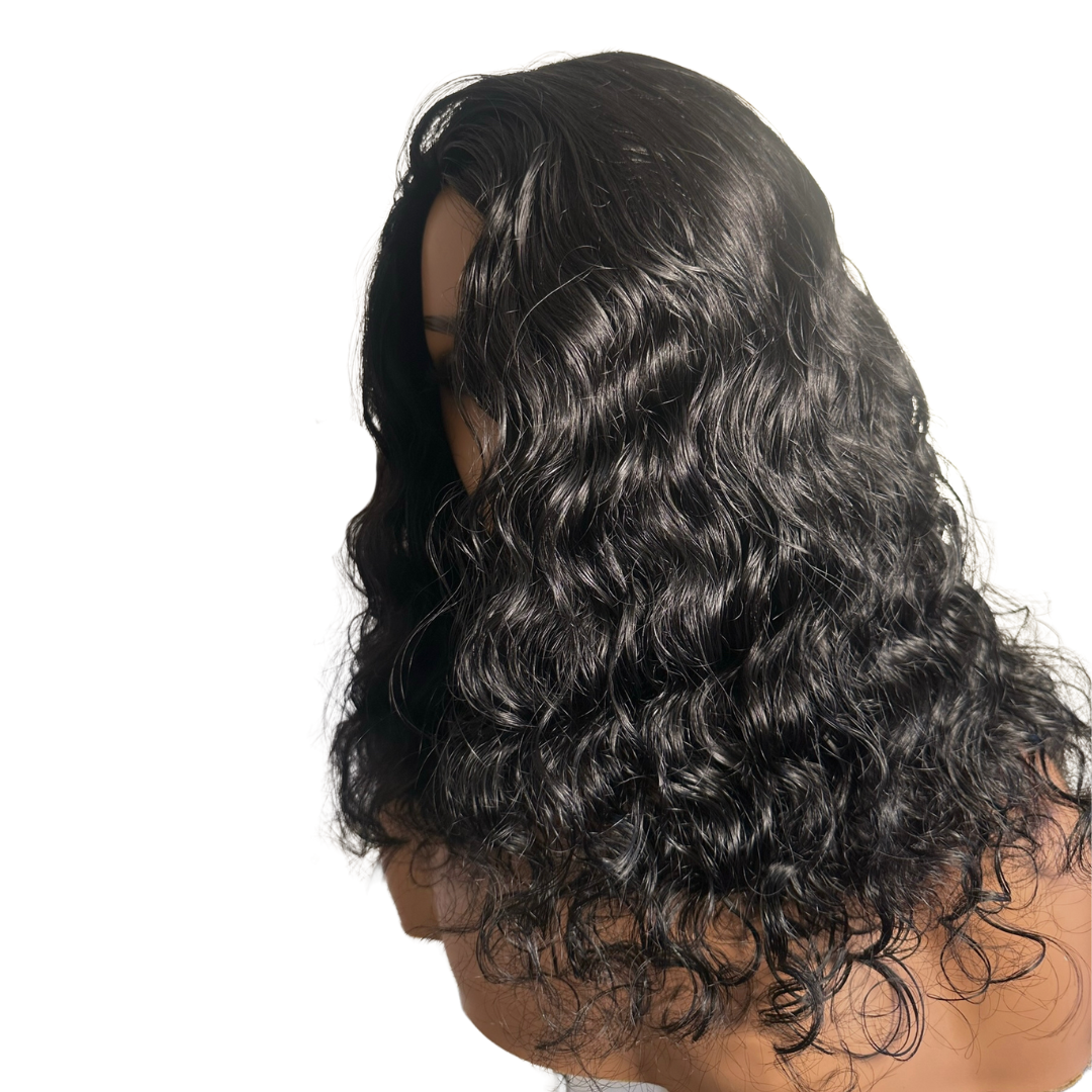 Raw Indian Curly Flip-Over Half Wig