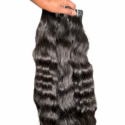32” Raw Indian Loose Deep Curl 3 Bundle Deal