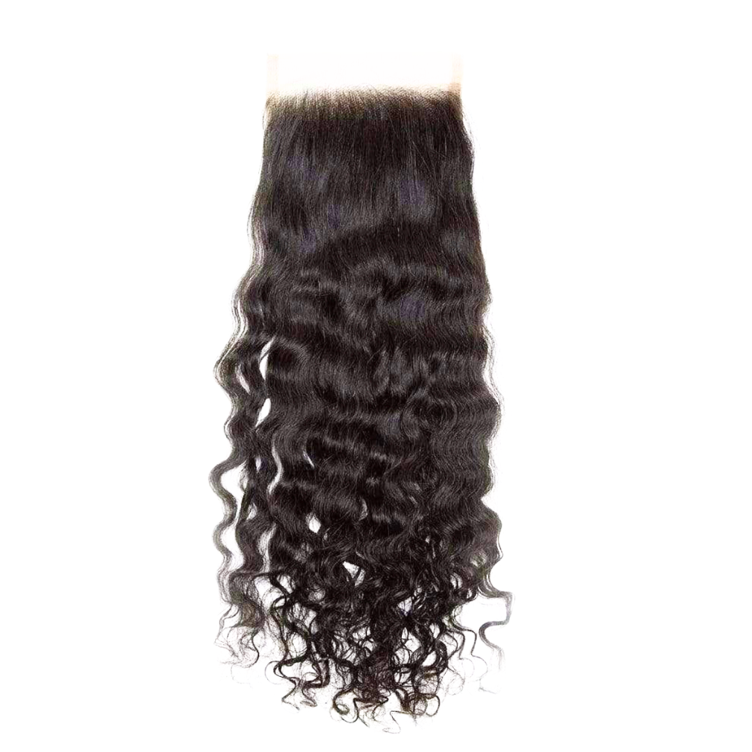 5 x 5 Raw Indian Curly Lace Closure