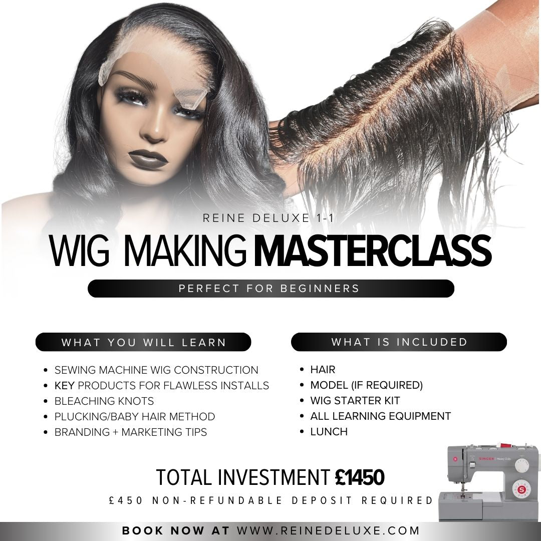 1-1 Sewing Machine Wig Construction & Customising  Masterclass Deluxe Package
