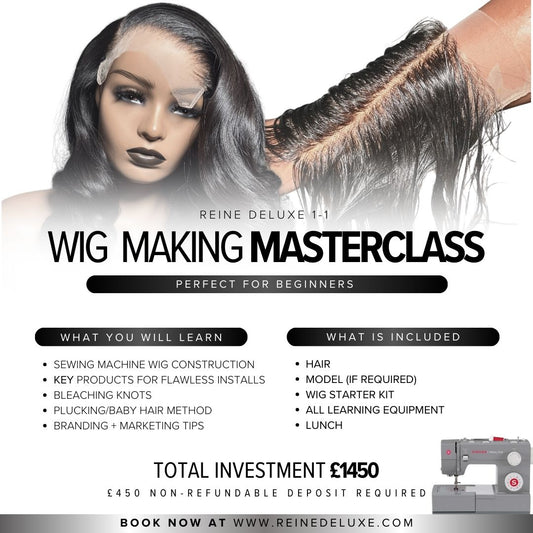 1-1 Sewing Machine Wig Construction & Customising  Masterclass Deluxe Package