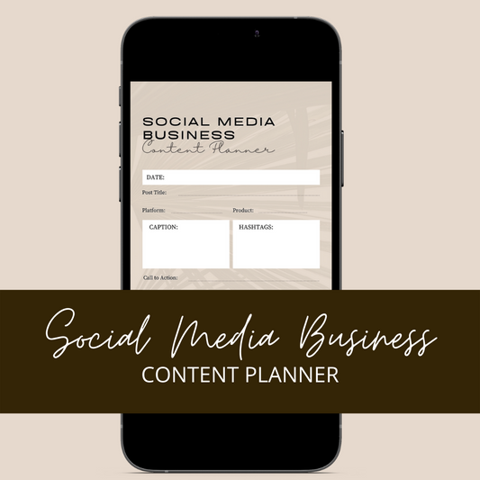Social Media Business Content Planner