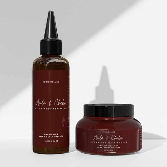 Amla & Chebe Hydrating Butter & Hair Strengthening Oil Duo