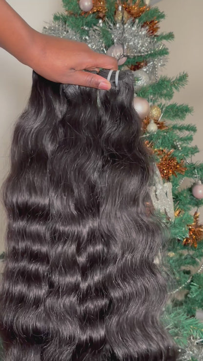 32” Raw Indian Loose Deep Curl 3 Bundle Deal