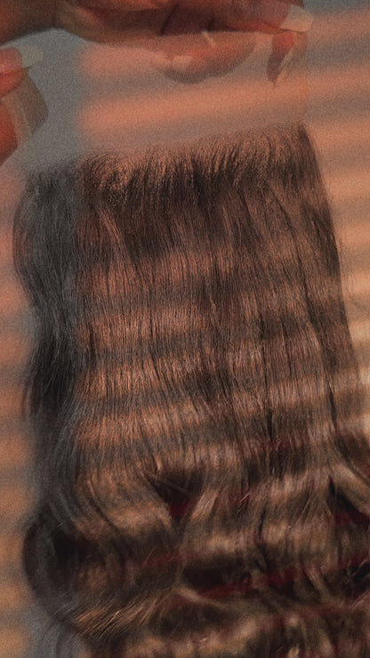 6 x 6 Raw Indian Wavy Lace Closure