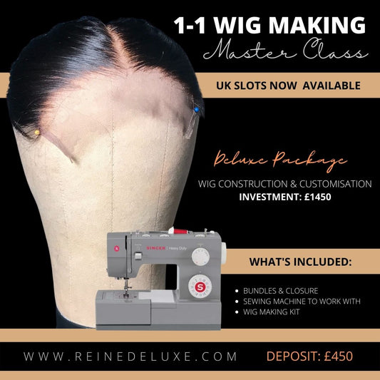 1-1 Sewing Machine Wig Construction & Customising  Masterclass Deluxe Package